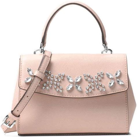 michael michael kors ava extra small crystal embellished leather crossbody|Ava Extra.